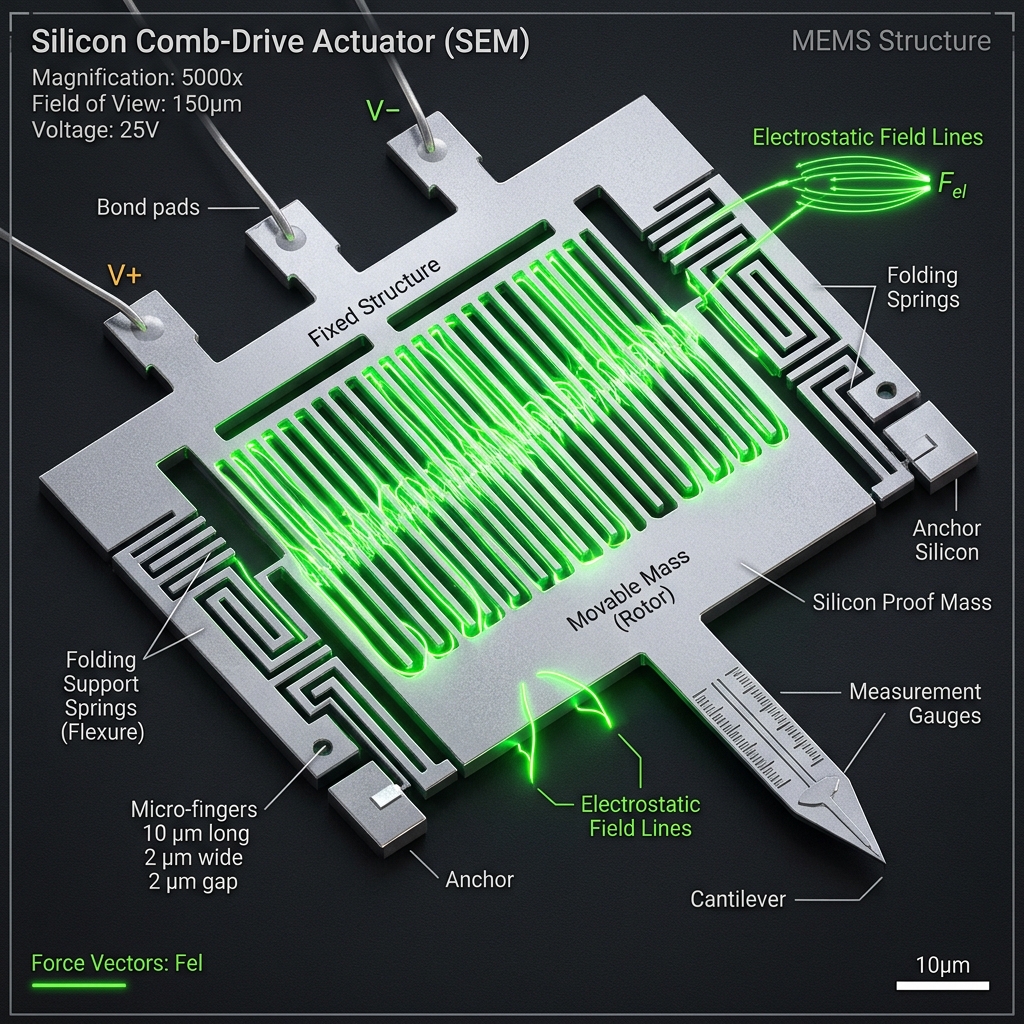 Micro-Electro-Mechanical Systems (MEMS) Multiphysics Modeling: Electrostatics, Mechanics, and Squeeze-Film Damping