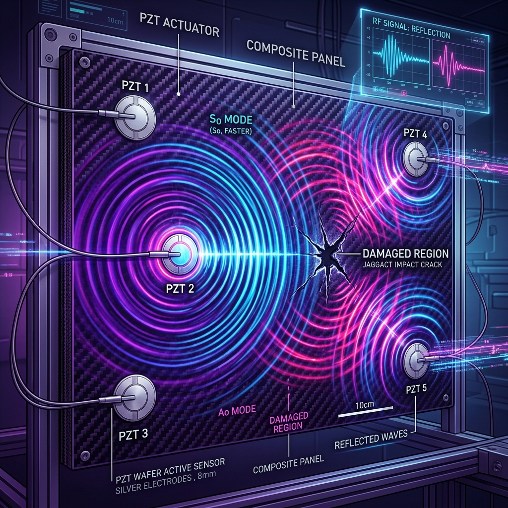 Smart Materials & Piezoelectric Structural Health Monitoring: Constitutive Physics, Lamb Wave Dynamics, and Electromechanical Impedance Spectroscopy